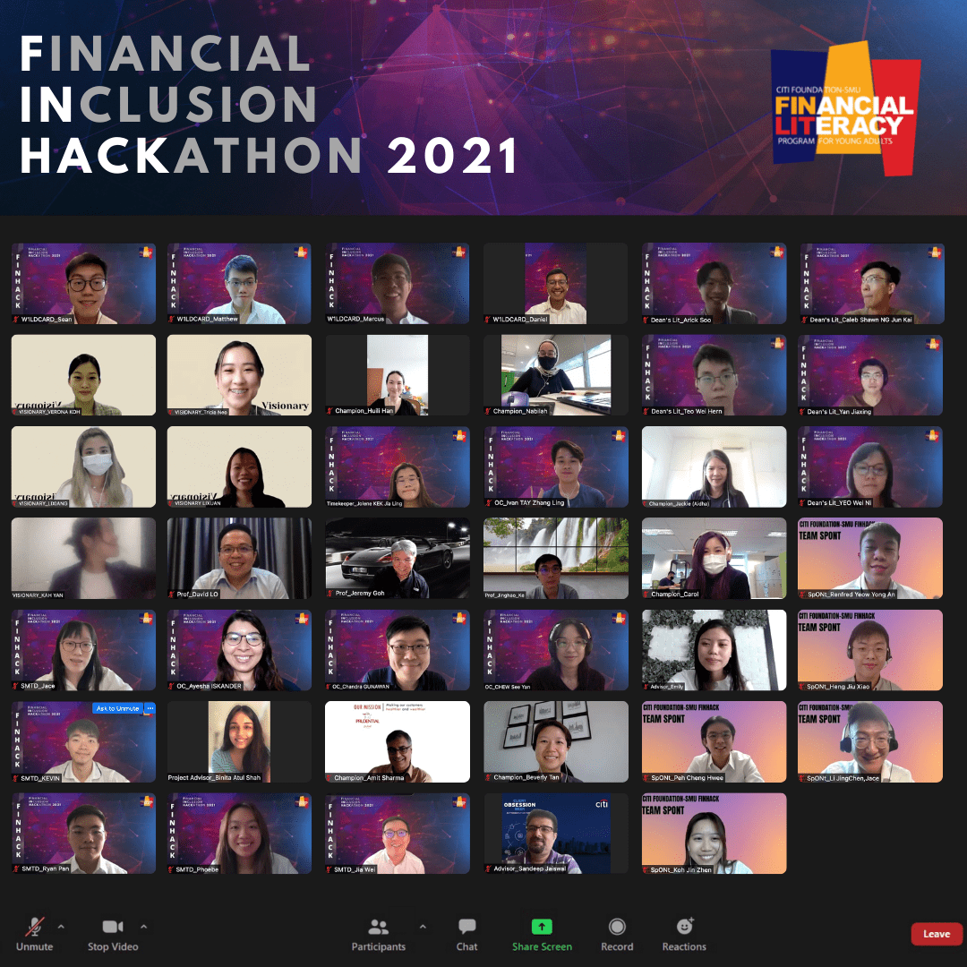 Participants of Financial Inclusion Hackathon