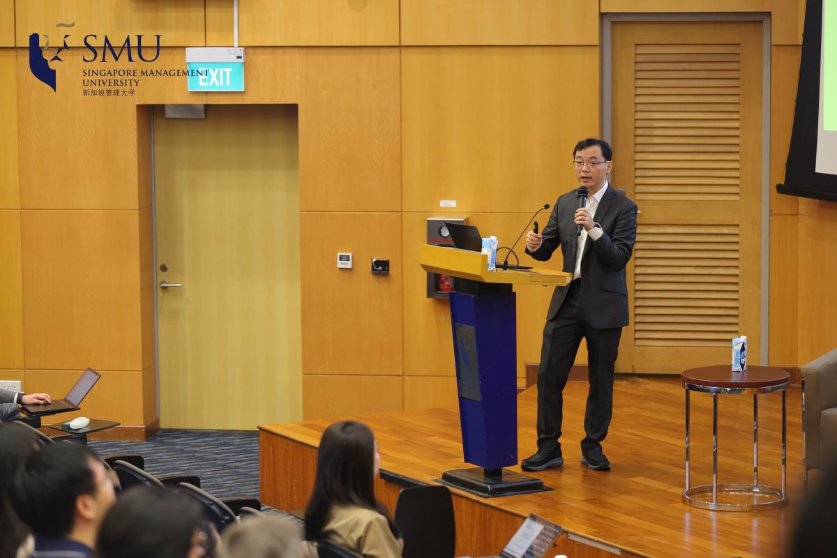 Prof zhang at the conference