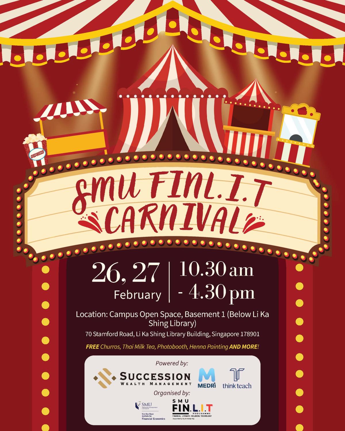  SMU FinLIT Carnival  poster